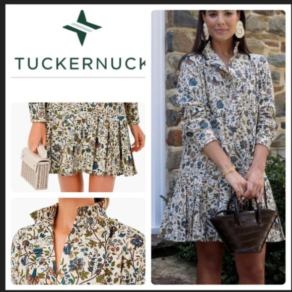 Tuckernuck ~ Wildwood Chintz Tate Floral Mini Dress ~ S - Picture 1 of 8